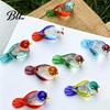 Miniature Bird Sculpture Hand Blown Glass Figurine Mini Decorative Animal Statue Desktop Decor Collectible Ornament for Home Office Table