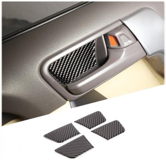 Kohlefaser Innen Türschale Verkleidungsaufkleber für Toyota Land Cruiser Prado 10-17