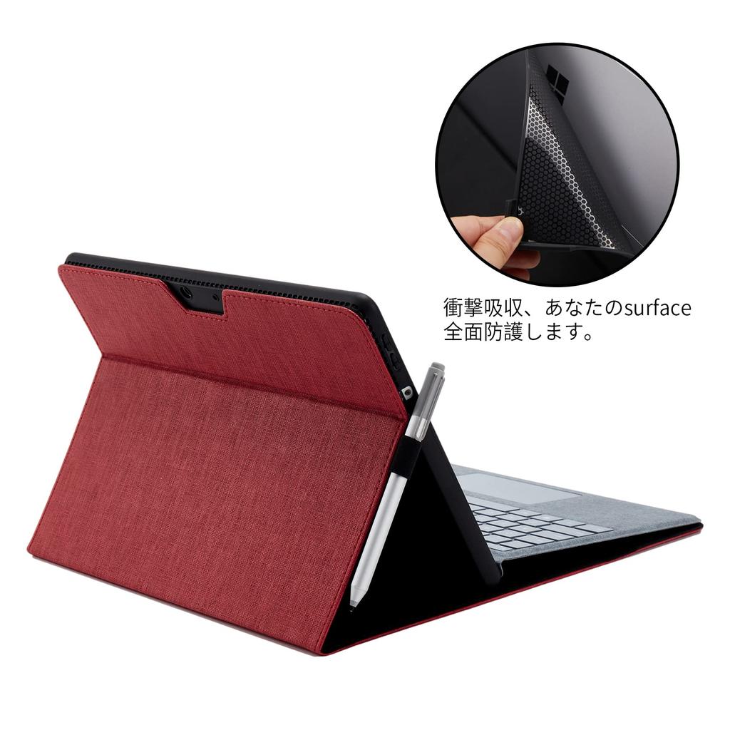 Omnpak Microsoft Surface Pro 8 2021 Case Dedicated Protective Cover Surface Protective Cover Stand Case Can Store Keyboard Lightweight Thin Pen Holder