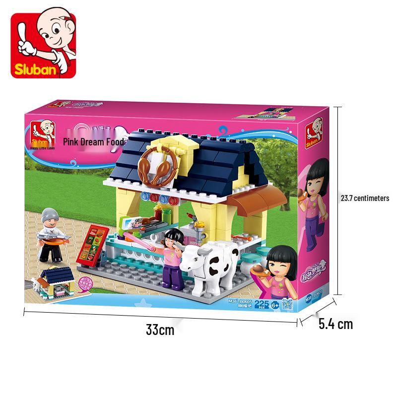 Dolphin Bay Pink Dream Girl Building Blocks - Educational Assembly Toys for Kids