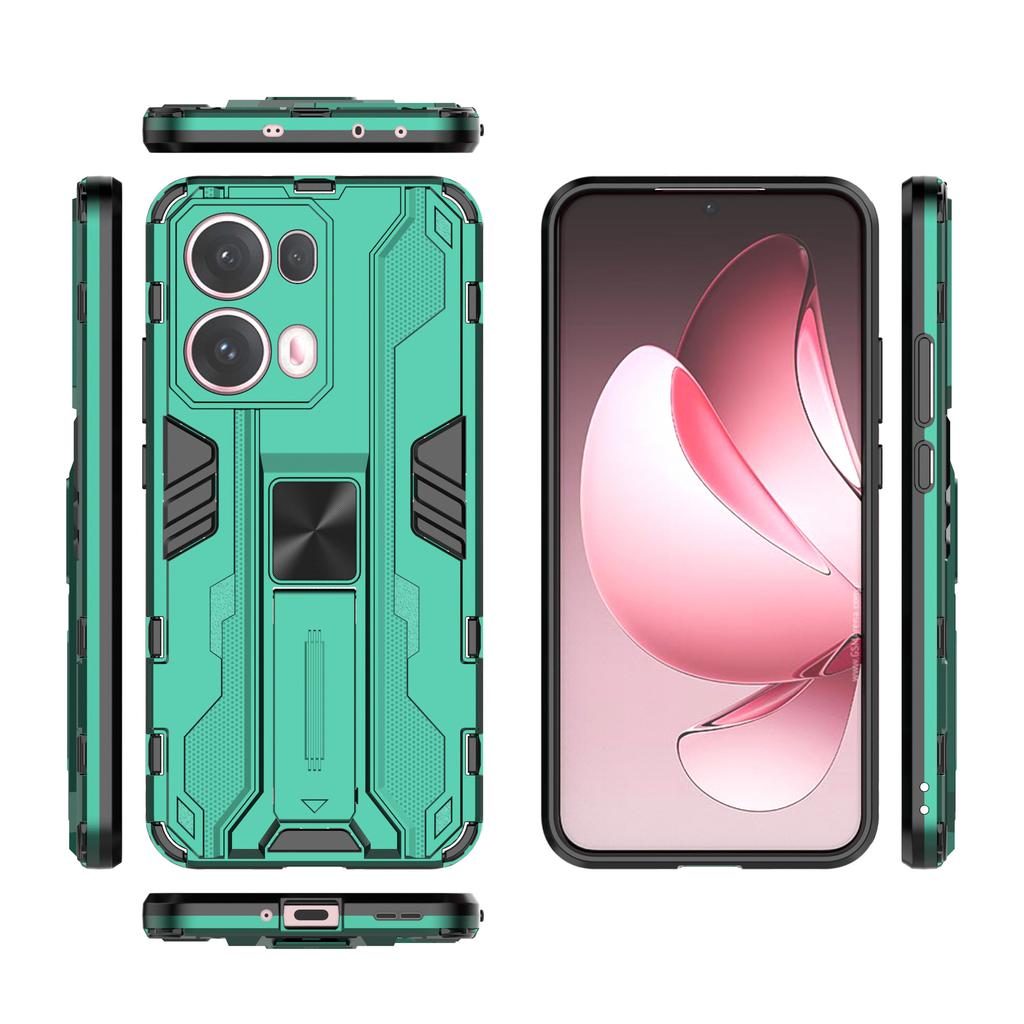 For Oppo Reno13 Pro 5G Case PC + TPU Shockproof Phone Cover with Kickstand