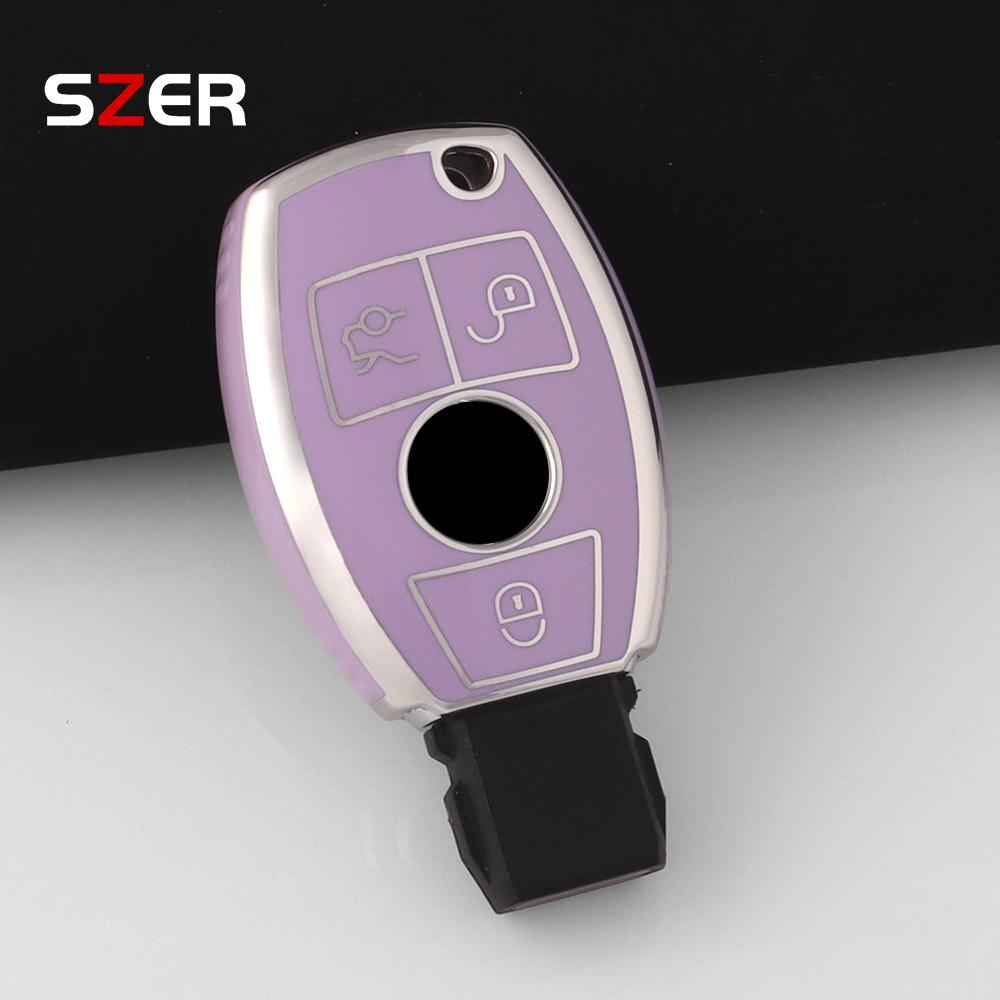 TPU Car Remote Key Case Cover Shell Holder Fob For Mercedes Benz A C E S G Class GLA CLA GLK ML GLC CLS W204 W176 W212 W463 W205 SL6