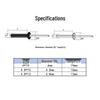 250PCS Bagged Pop Rivets for Construction and Metalworking