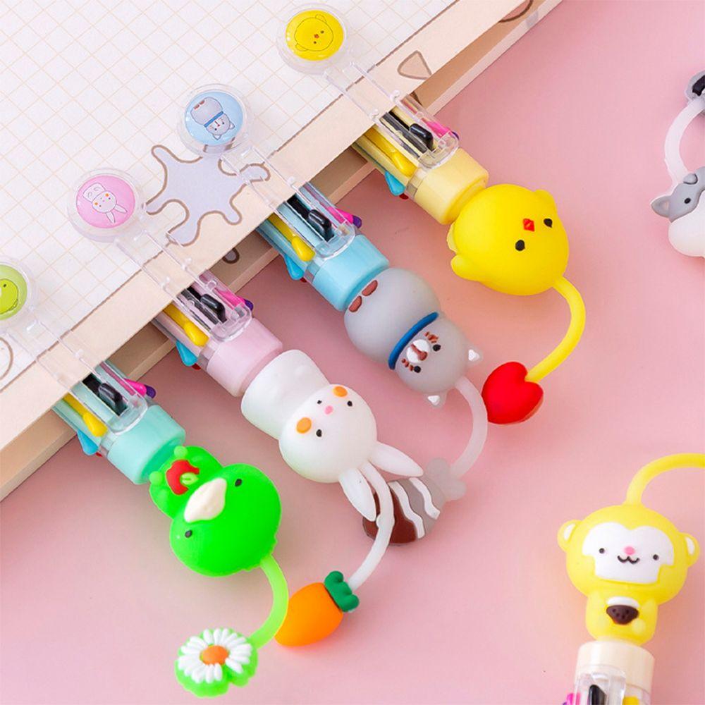 Cartoon Animal Pendant Ballpoint Pen Creative Graffiti Pen  Student Gift Prizes