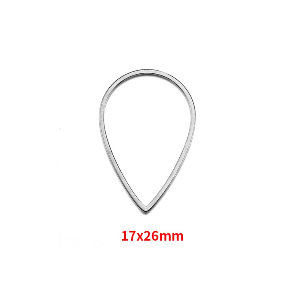 20pcs Stainless Steel Frames Charms DIY Resin Earring Pendants Base Geometry Hexagon Blank Bezel for Jewelry Making DIY Findings