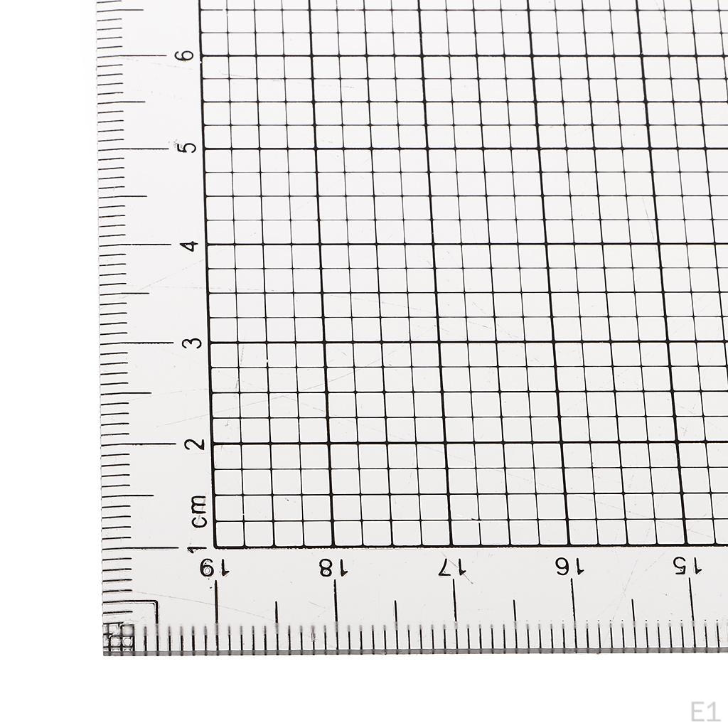 Reglas de Coordenadas Acrílicas para Dibujo a Mano