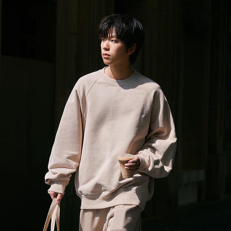 

CROQUIS Men s Embroidered Loose Fit Pullover Sweatshirt M