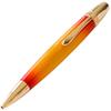 Luminio Ballpoint Wooden Jetstream Thick Fine Premium Sunburst Made In Handcrafted by Like an Instrument with Mitsubishi Jet Refills Pen, Barrel,