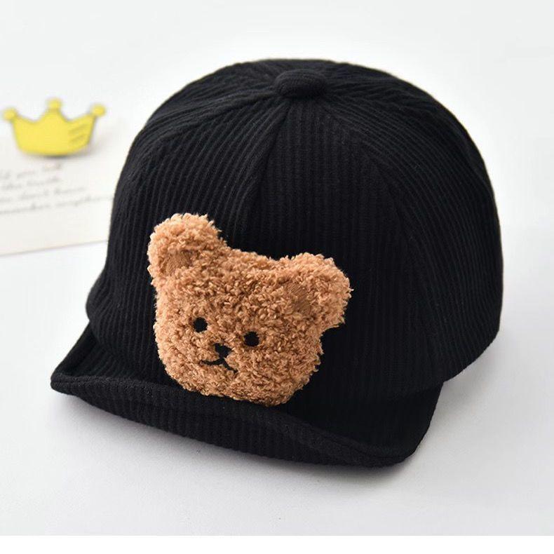 Baby Girls And Boys Spring Fall Corduroy Baseball Cap Sun Protection For 15-30 Months