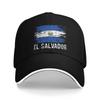 Sommer Freizeit Baseballkappe Salvadorianische Flagge Salvador Wurzel El Salvador Truckerhut Für Damen Unisex Verstellbar Mode Baseballkappen