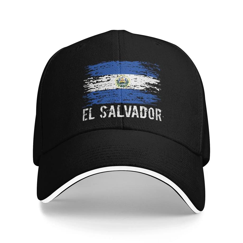 Sommer Freizeit Baseballkappe Salvadorianische Flagge Salvador Wurzel El Salvador Truckerhut Für Damen Unisex Verstellbar Mode Baseballkappen
