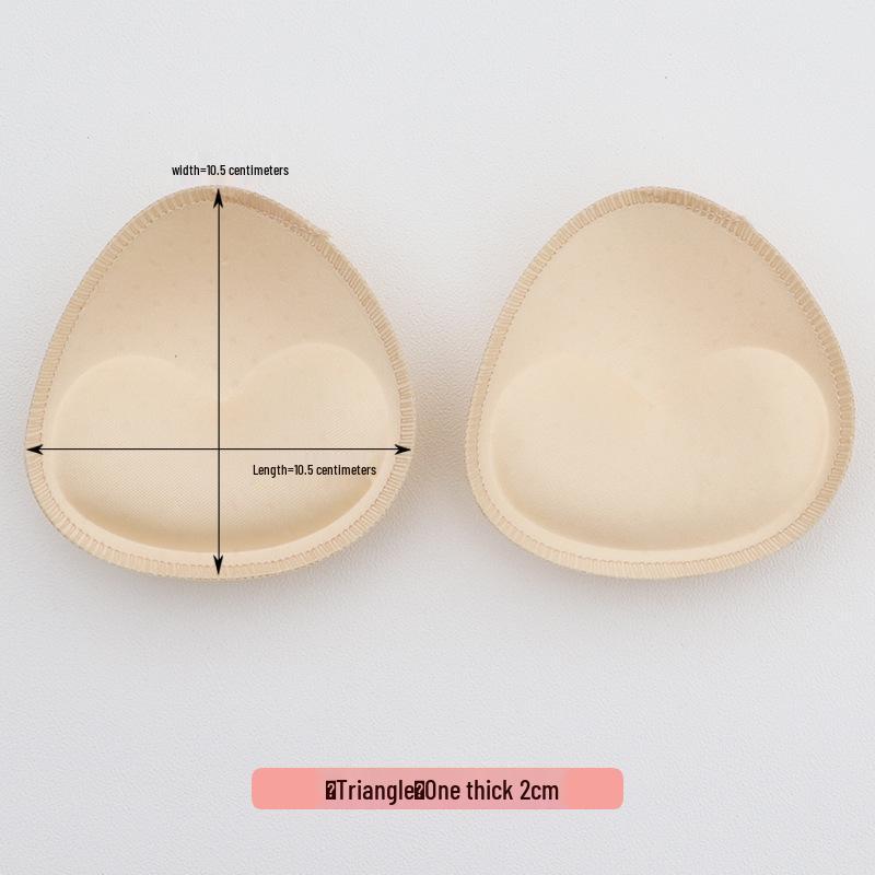 Triangular Breathable Sponge Bra Inserts for Enhanced Bust - Thick & Thin Options for Yoga & Daily Wear