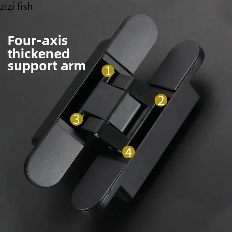 Dreidimensional Verstellbare Unsichtbare Scharniere Zinklegierung Möbelscharniere Verdeckte Türscharniere Falttür Stumme Scharniere