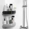 Eck-Duschregal für Dreieck-Aufbewahrungsorganizer Wandmontierter Klebe-Shampoo-Halter Badezimmer Küche Aufbewahrung R