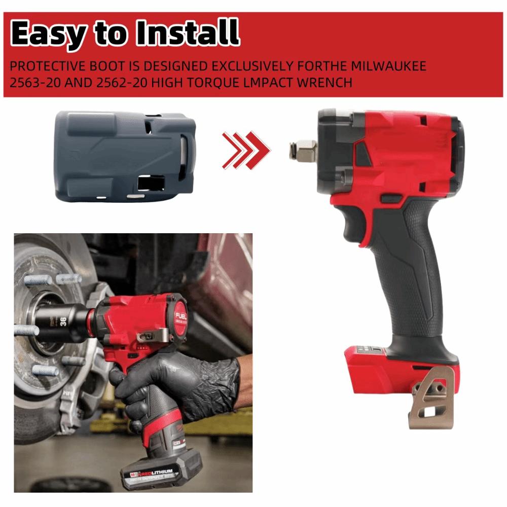 Stivale protettivo in gomma per avvitatore a percussione compatto per Milwaukee M12