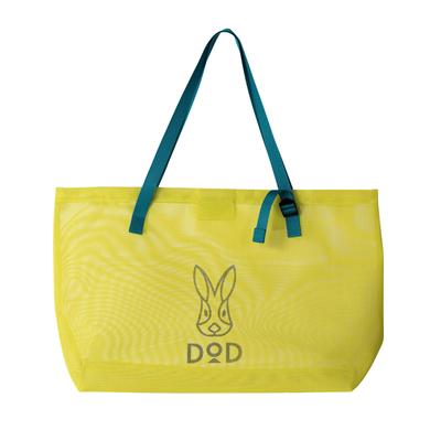 DOD Summertime Ami-chan Beach Bag Pool Bag Lightweight 35L Large Capacity Washable Foldable Mesh Bag Beach Shopping Swimming Gym Spa Hot Spring