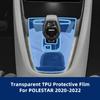 For Polestar 2 2021-2023 Car Interior Center Console Media Dashboard Navigation TPU Anti-scratch Protector Film Accessories.