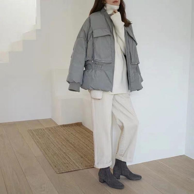 Rollkragenpullover Locker Lässig Damen Dick Warm Strickpullover Einfarbig Basic-Shirt Einfacher Pendelverkehr Herbst und Winter