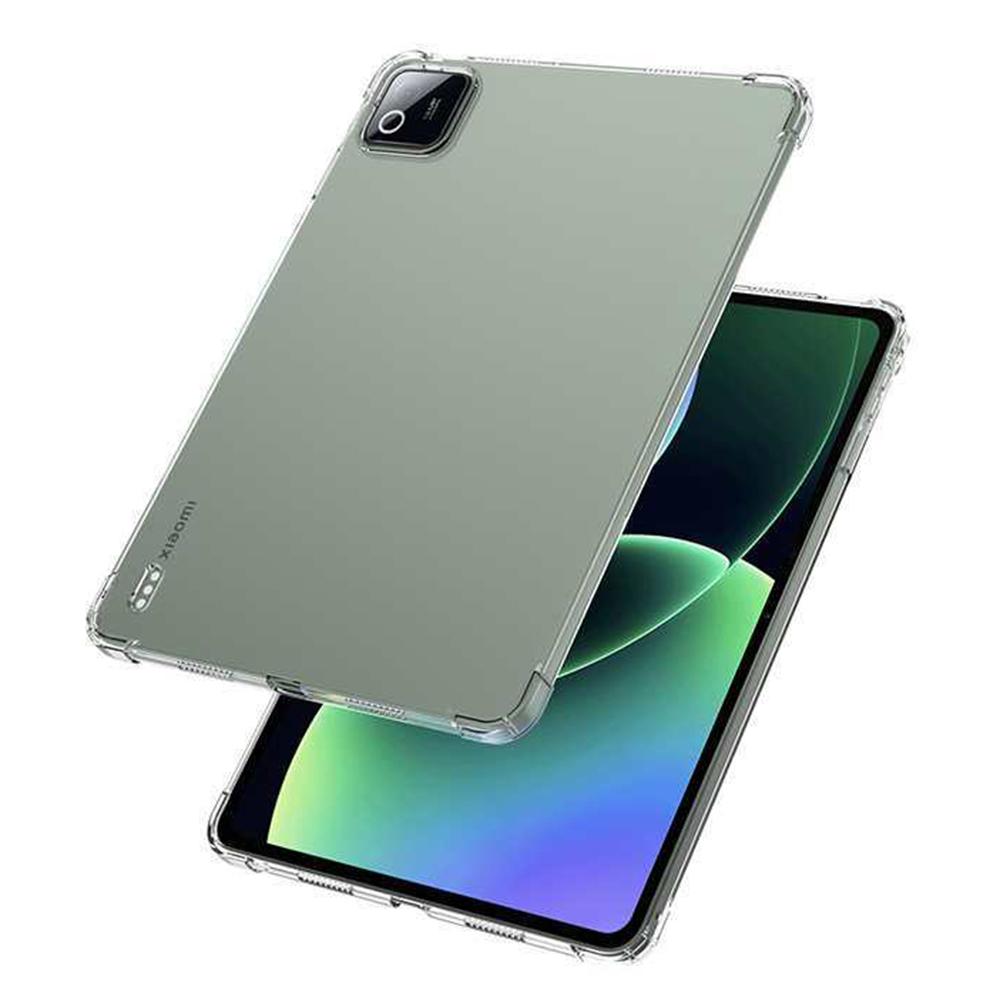 For Xiaomi Pad 8/8 Pro Case TPU Drop-Resistant Clear Tablet Cover + Tempered Glass Screen Film