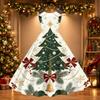 Women's Retro Off-Shoulder Sexy Printed Dress for Christmas Party