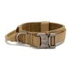 Military Tactical Dog Collar Durable Adjustable Nylon Collar with Control Handle for Medium Large Dogs Walking Pet Supplies