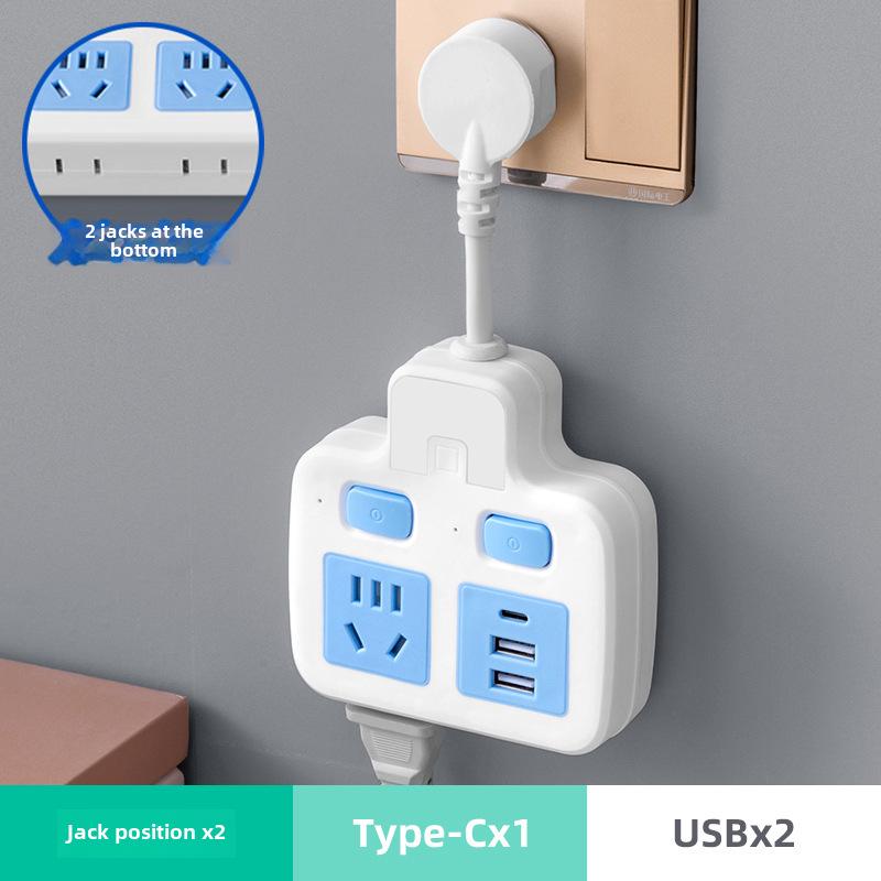Multifunction USB Nightlight Power Strip with Wireless Multi-Switch and One-to-Many Conversion Sockets.