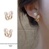 Boucles d'oreilles élégantes à perles à double sens pour femmes – Design rétro français unique, Bijoux haut de gamme
