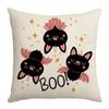 New Halloween Cute Ghost Pillowcase Bat Pillowcase Sofa Bedroom Pillowcase Bedside Backrest
