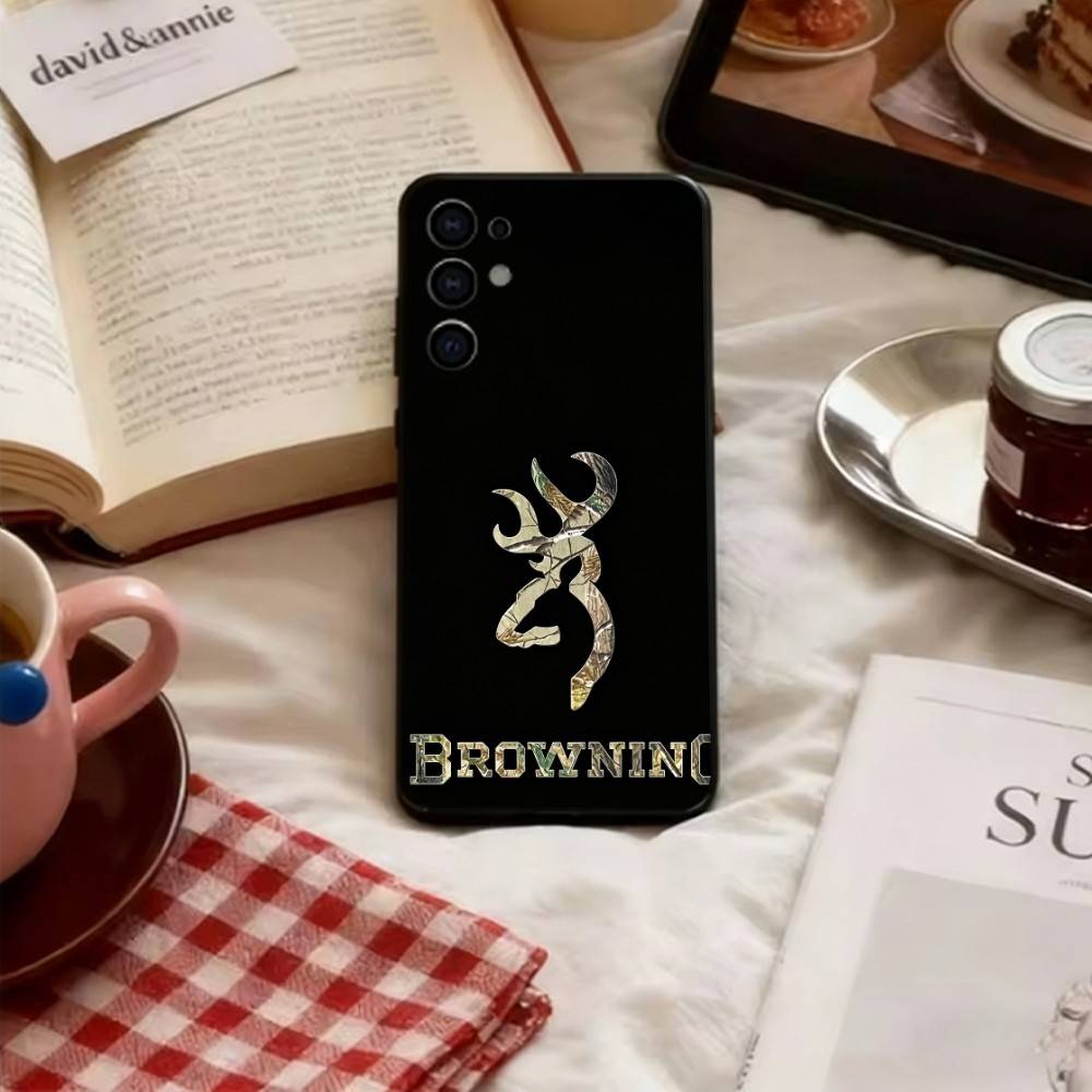 Deer Hunting Camo Phone Case For Samsung S25,S24,S21,S22,S23,S30,Ultra,S20,Plus,Fe,Lite,Note,10,Soft Black Cover