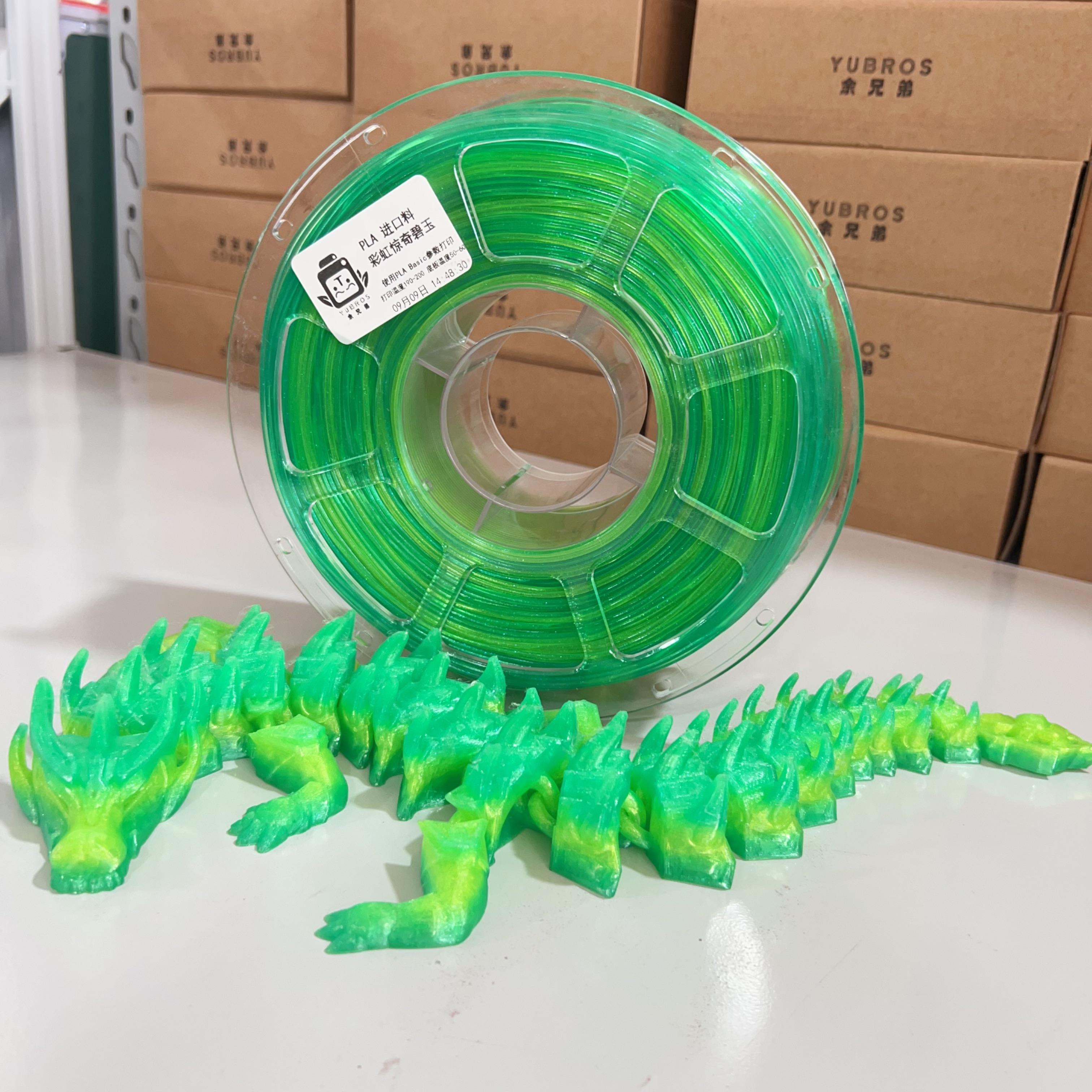 Plastic Spool Roll Pearl Green to Yellow Gradient PLA 3D Printer Filament  for 3d Model Printing PLA&3D Printing Filaments&PLA