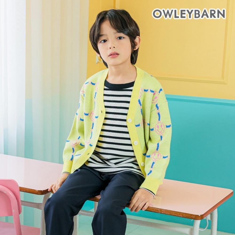 

Oliven Oliven Smile Check Knit Cardigan Yellow Yellow/130