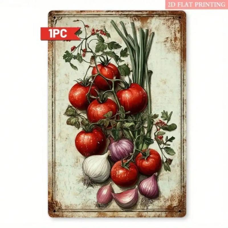 Vintage Farmhouse Metal Wall Art Kitchen Decor Rustic Gift