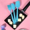 3Pcs Scraper Set One-piece Butter Cream Silicone Spatula Oil Brush High-temperature Resistant Baking Set Tool Kit