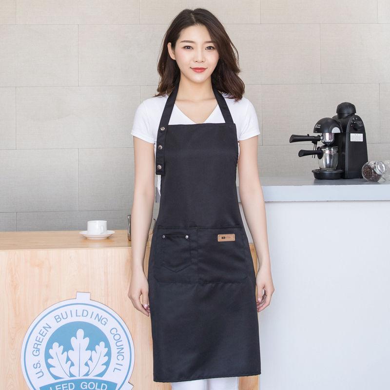 Unisex Waterproof Oilproof Kitchen Apron with Logo Print