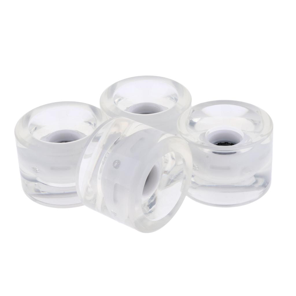 Substituição de Rodas de Longboard PU Rodas Cruiser Iluminadas 70mm Tamanho Grande para Downhill Mountain Riding e Street Sliding