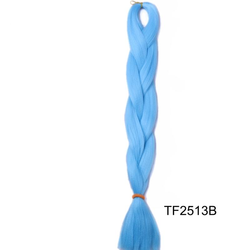 Große Menge auf Lager 24 Zoll 80g Weiche Seidige Synthetische Haarverlängerungen für Häkelzöpfe Haarherstellung Jumbo Braiding Synthetisch