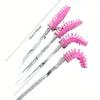 50pcs Eyelashes Brush Plastic Handle Makeup Brush Mascara Wands Eyelash Extension Tool Supplies Applicator