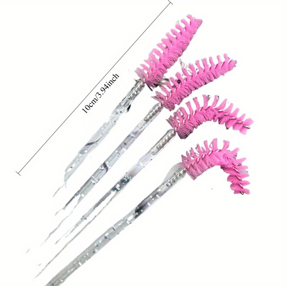 50pcs Eyelashes Brush Plastic Handle Makeup Brush Mascara Wands Eyelash Extension Tool Supplies Applicator