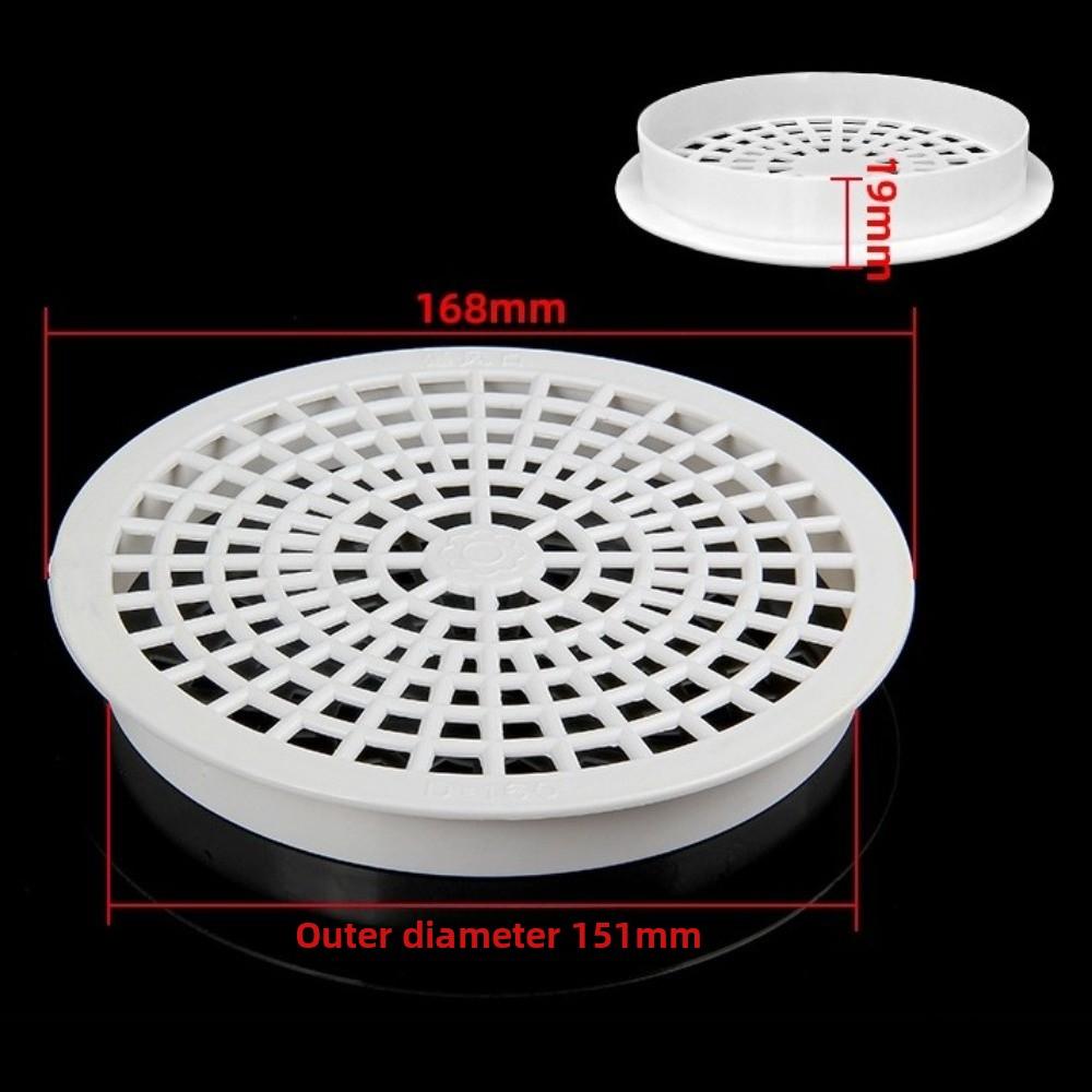 Outdoor Plastic Roof Floor Drain Round Anti-blocking Rain Pipe Cap Gutter Protection Filter Drainage Plumbing Fitting