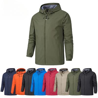 Herrenjacke mit Kapuze, Windjacke, wind- und wasserdicht, Outdoor-Windjacke, Herren, 6 Farben erhältlich