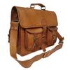 Leather Denver Laptop Bag Briefcase Messenger Men Shoulder Vintage Brown Real
