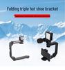 Portable U-Shaped Handheld Stabilizer with Flash Mount for SLR Cameras and Mobile Phones