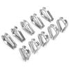 6MM Stainless Steel Boat Wire Rope Clamps Cable Protective Rings Thimbles Clamps