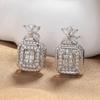 2026 Korean Exquisite Temperament Zircon Micro-inlaid with Diamonds Bow Stud Earrings Daily Versatile Light Luxury High-end Earrings Earrings