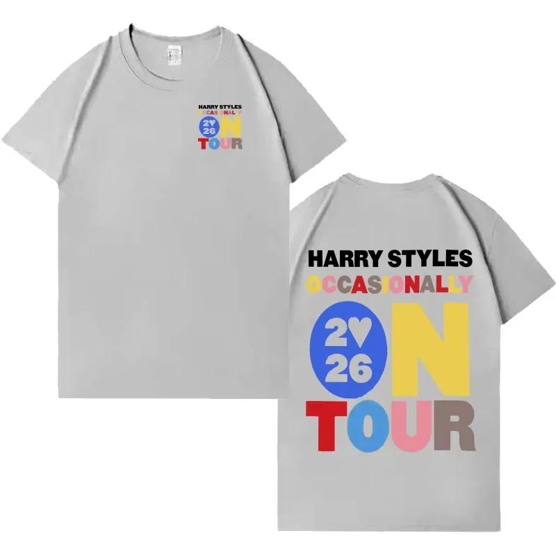 Harry Styles "En tournée 2026" "Embrassez Tout Le Temps". Disco, Occasionnellement." Graphique Coloré Double Face Surdimensionné Streetwear Pop Rock Concert Fan Merch