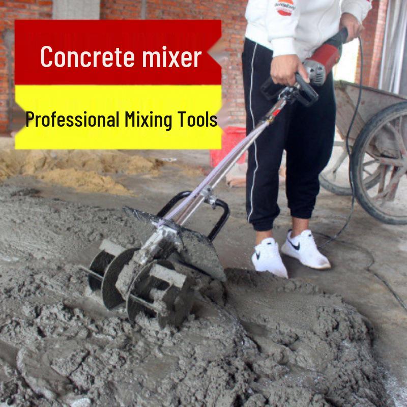 Dual-Use Concrete and Mortar Mixer for Wet and Dry Mixing | Ideal for Tile Construction