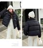 Women’s Short Houndstooth Windproof Thicken Warm Winter Jacket Puffer Jacket