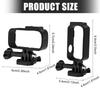 Protective Frame Bracket for Action Camera Featuring AntiDrop Design Cold Shoe Mount and Quick Setup Functionality