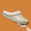 Size 47 Winter Men Slippers Warm Furry Slippers Couples Concise Indoor Home Cotton Shoes Casual Fluffy Slides Plush Fur Clogs