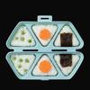 Sushi Mold Maker 6 Cavity Triangle Rice Ball Onigiri Mold Bento Box Tools Non Stick Kitchen Gadgets for Meal Prep Cooking DIY